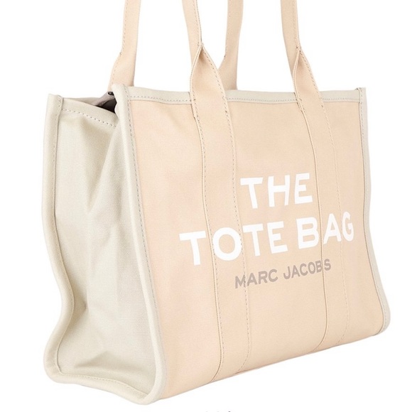 BNWT Marc Jacobs Beige & Taupe 'The Tote Bag' The Color Block Large Tote - Picture 2 of 3